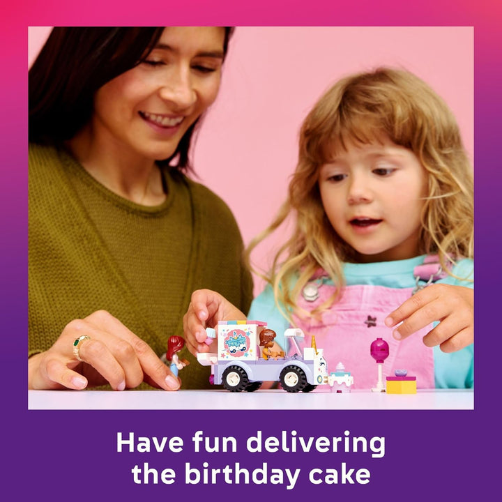 LEGO Friends Unicorn Cake Delivery Car Building Toy para