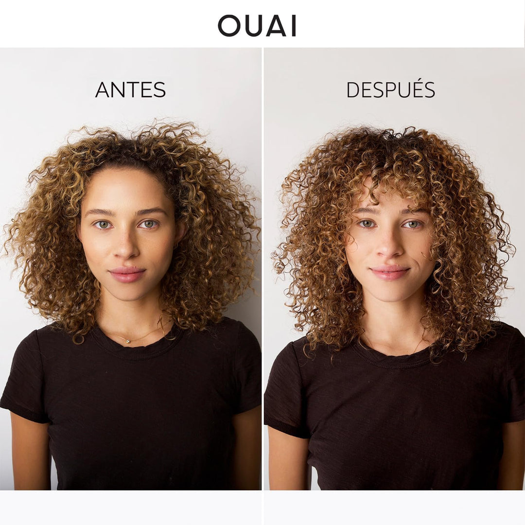 OUAI Crema para rizos de tamaño de viaje, crema definidora de rizos...