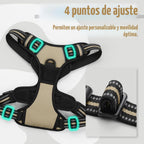 rabbitgoo Arnés para perro, sin tirones para perros grandes con 2 clips