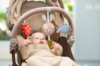 Taf Toys Arco de actividad: ideal para bebés y niños pequeños, se adapta a cochecito y cochecito, estimula los sentidos del bebé, más fácil al aire libre (arco de conejo musical)