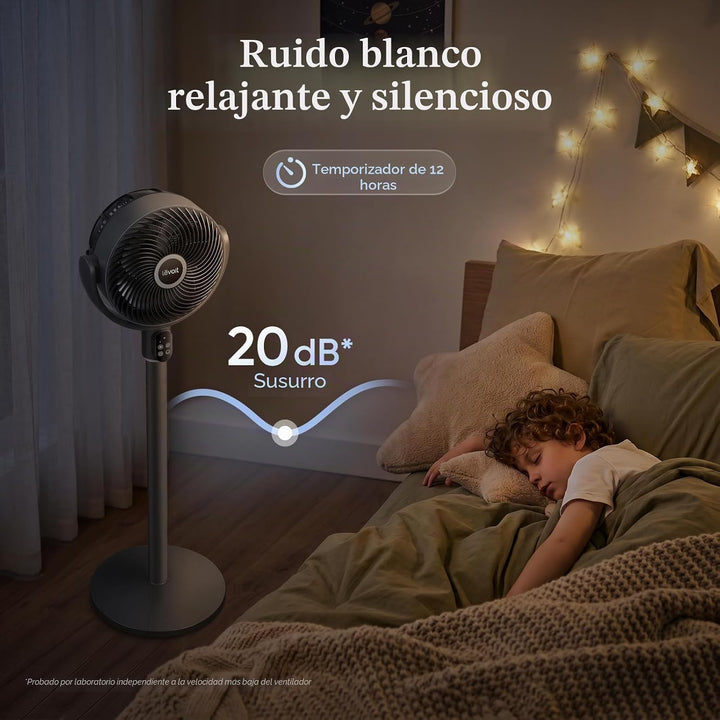 LEVOIT Ventilador de pie para dormitorio, ventilador de pedestal os...