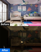 Cortinas opacas portátiles para dormitorio, 47 x 48 pulgadas, sin taladrar, con cintas de velcro mejoradas, cubierta de ventana 100% opaca, persianas con aislamiento térmico (1 panel, negro)