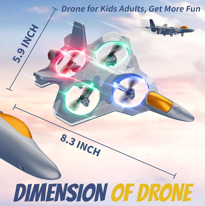4DRC Aviones de espuma con control remoto para niños y adultos, jug...