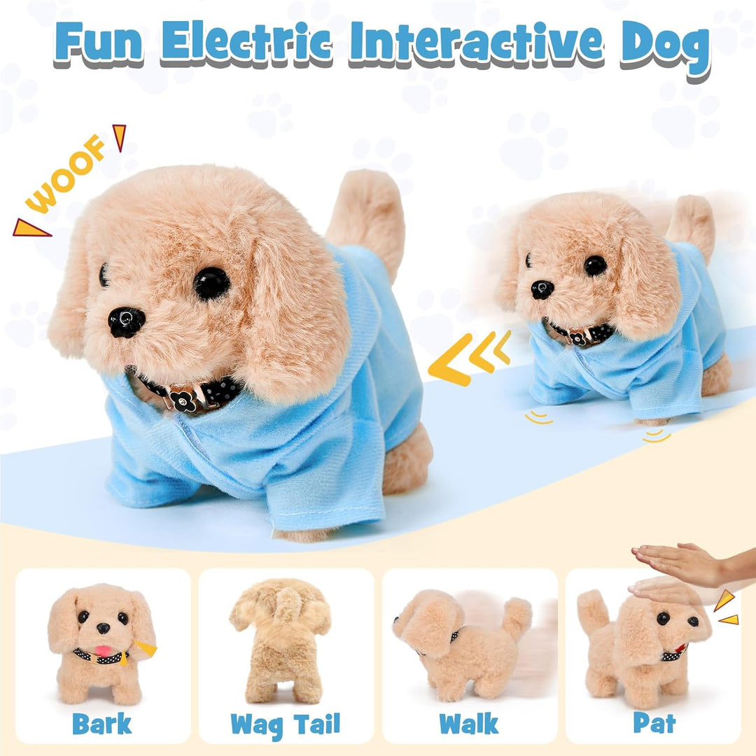 Cleboen 14 piezas de juguetes de perro robot para niños, niñas y ni...