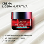 L'Oreal Paris Revitalift Triple Power Crema Facial Anti-Edad, P...