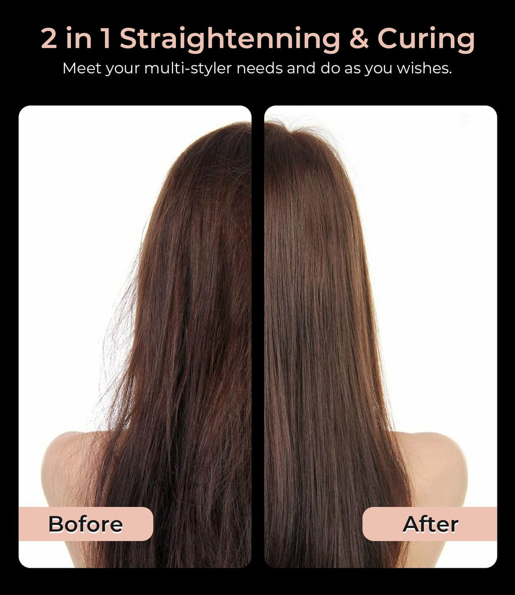 PRITECH Plancha plana para el cabello, plancha plana de titanio