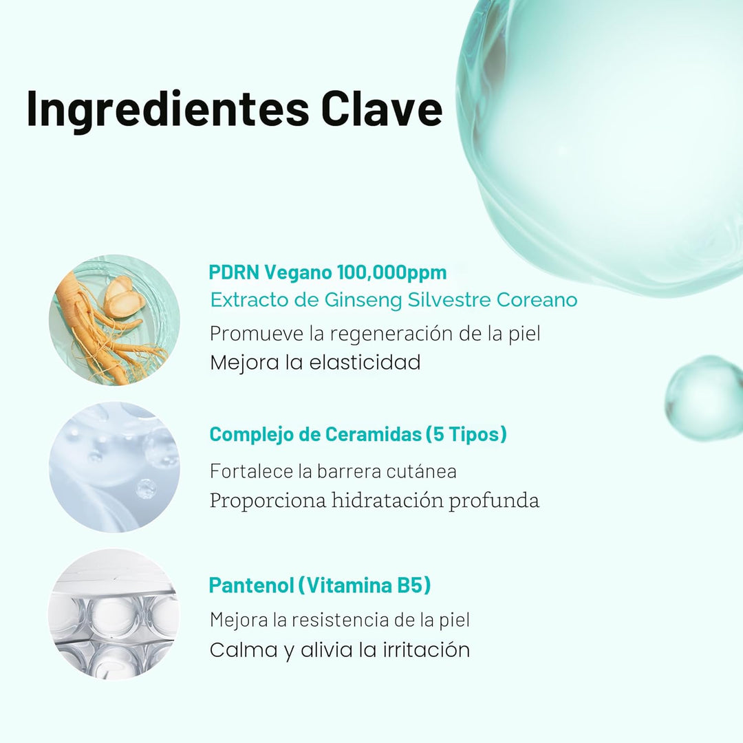 VT COSMETICS PDRN 100 Essence, suero de brillo intensivo, 100,000 p...