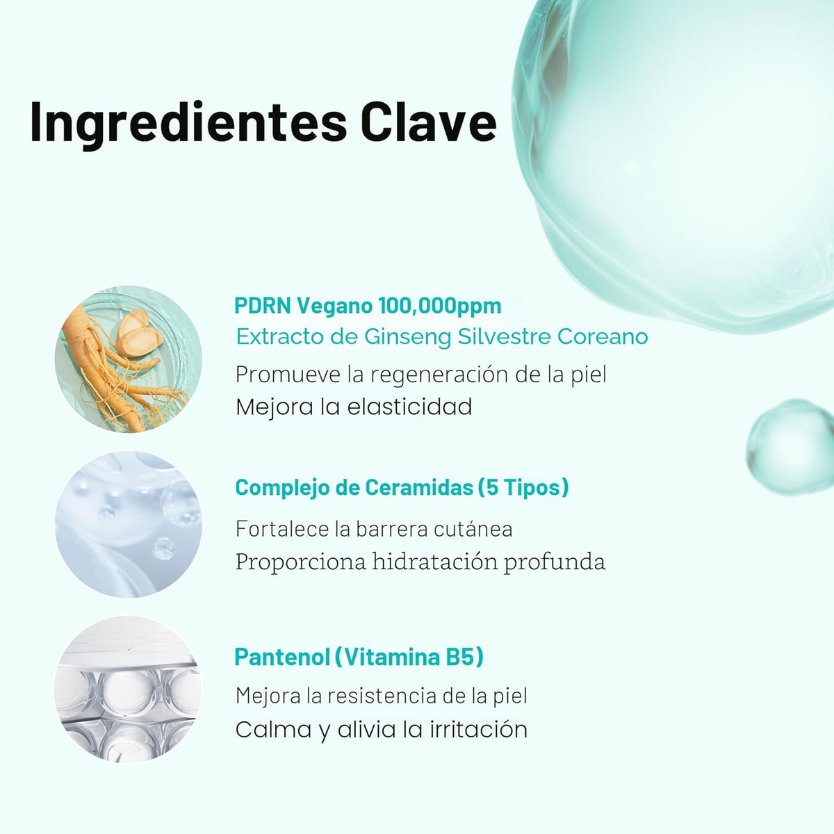 VT COSMETICS PDRN 100 Essence, suero de brillo intensivo, 100,000 ppm PDRN vegano