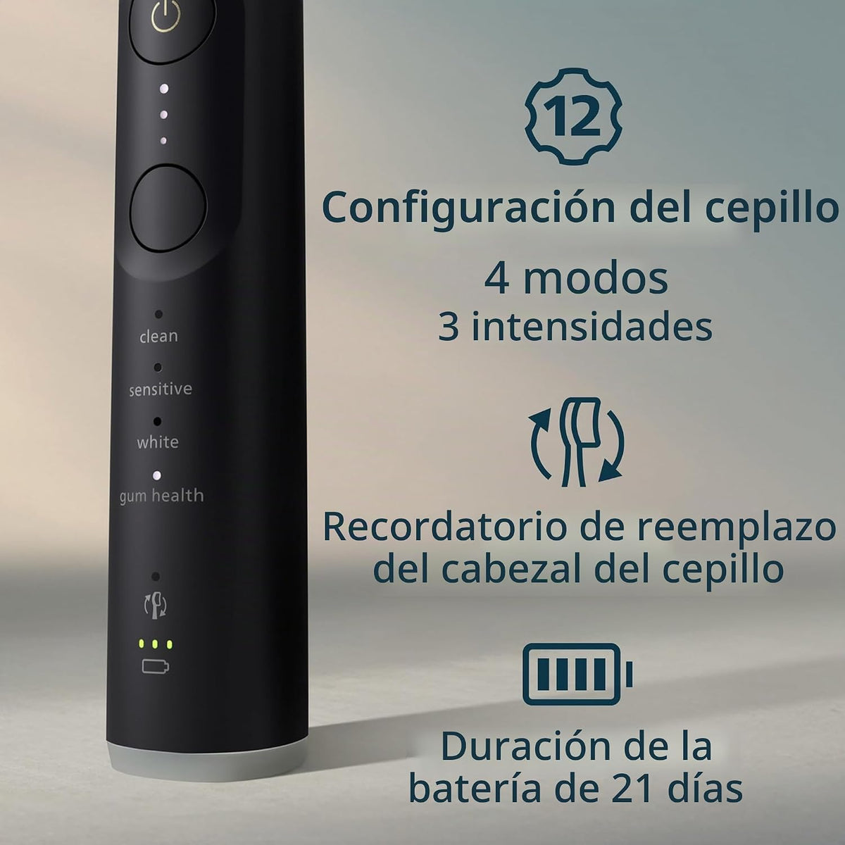 Cepillo de dientes eléctrico Philips Sonicare Serie 7300 - Tecnolog...