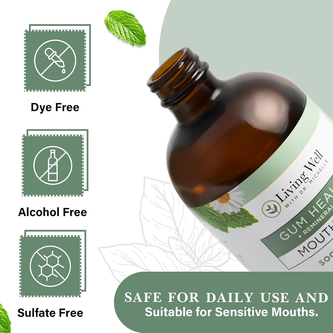 Enjuague bucal remineralizante + para la salud de las encías Living...