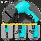 Dreyr Mini - Secador de pelo plegable de viaje ligero de doble volt...