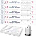 Feifeiya Etiquetas de papel para equipaje de hotel con cinta de