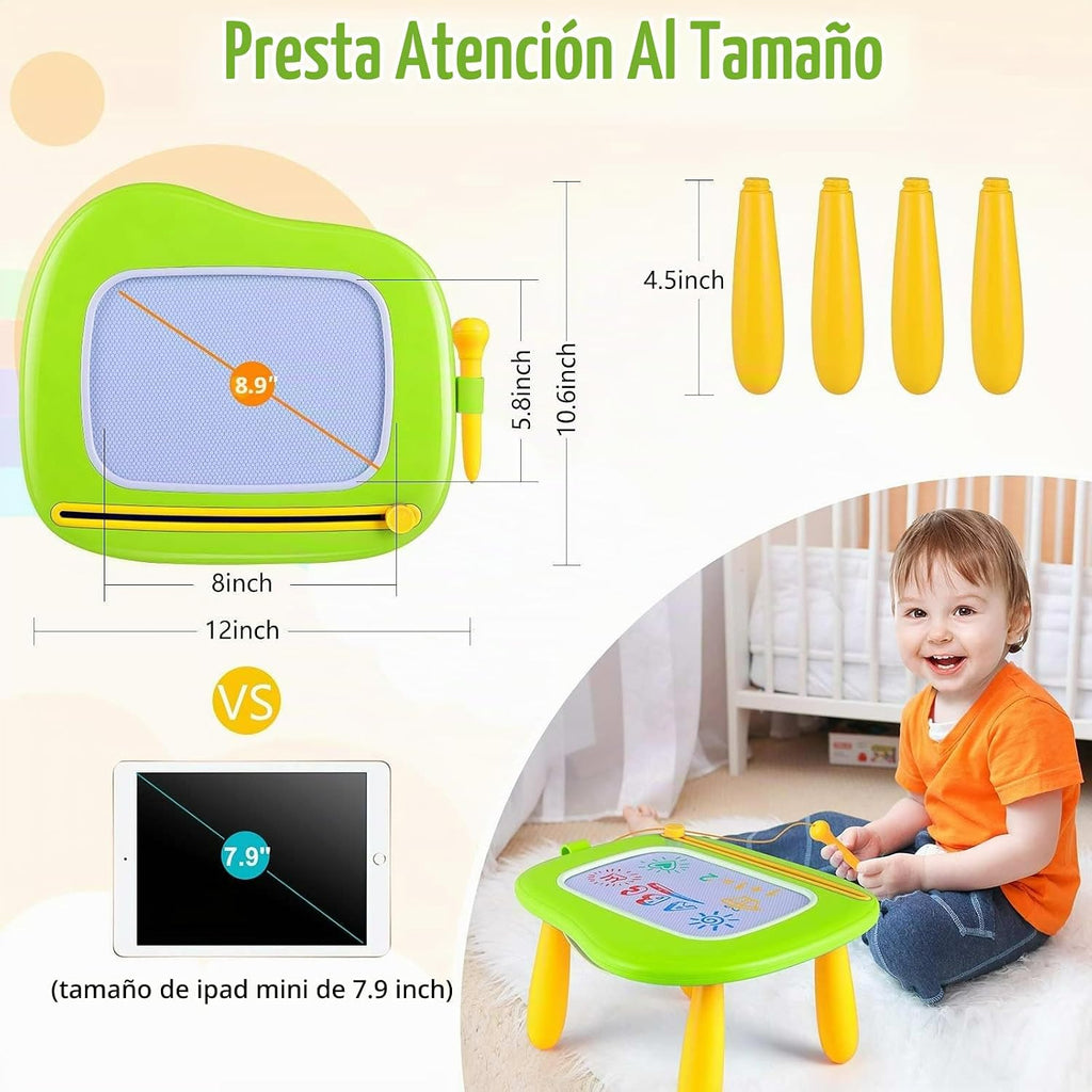 Juguetes para niños de 1 a 2 años, tablero magnético de dibujo y garabatos, juguetes educativos de aprendizaje para niños de 1, 2 y 3 años, regalos para niños y niñas para cumpleaños y