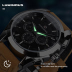 FORSINING Reloj deportivo transparente para hombre, correa de cuero genuino de lujo, reloj esqueleto mecánico automático de moda para hombre