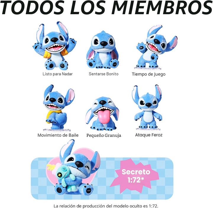 MINISO Disney Lilo &amp; Stitch - Figura de peluche flocada, caja s...