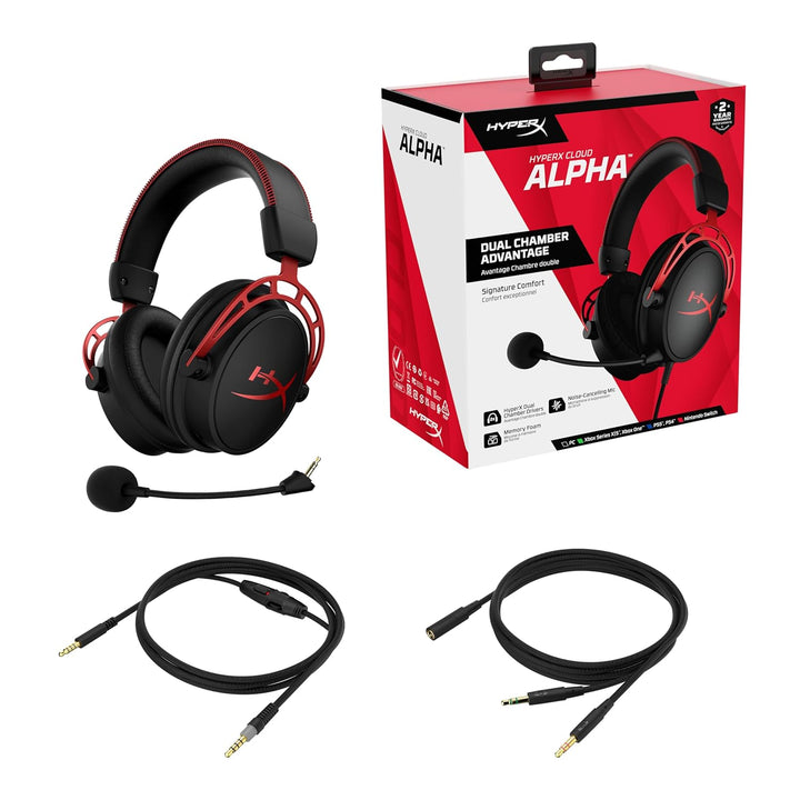 HyperX - Auriculares Cloud Alpha para juegos controladores