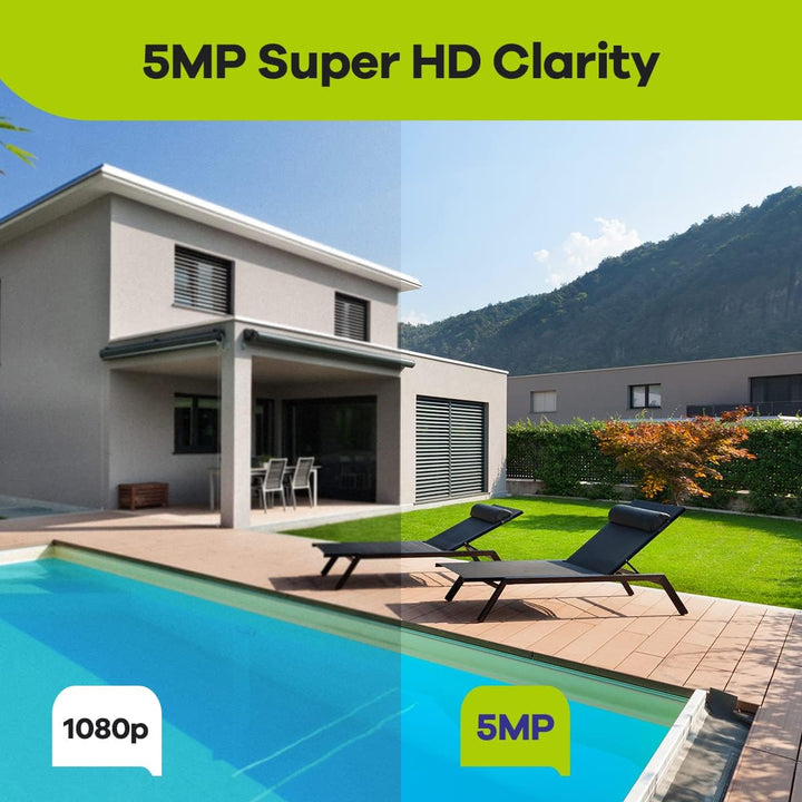 SANNCE Sistema de cámara de seguridad 4K POE - Grabadora NVR de 8 c...