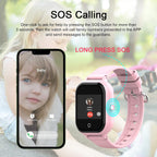 Reloj inteligente para niños con rastreador GPS y llamadas, relojes inteligentes 4G para niñas y niños con tarjeta SIM, SOS, cámara, llamada de voz y video, modo escolar para niños de 4 a 12 años, regalo de cumpleaños