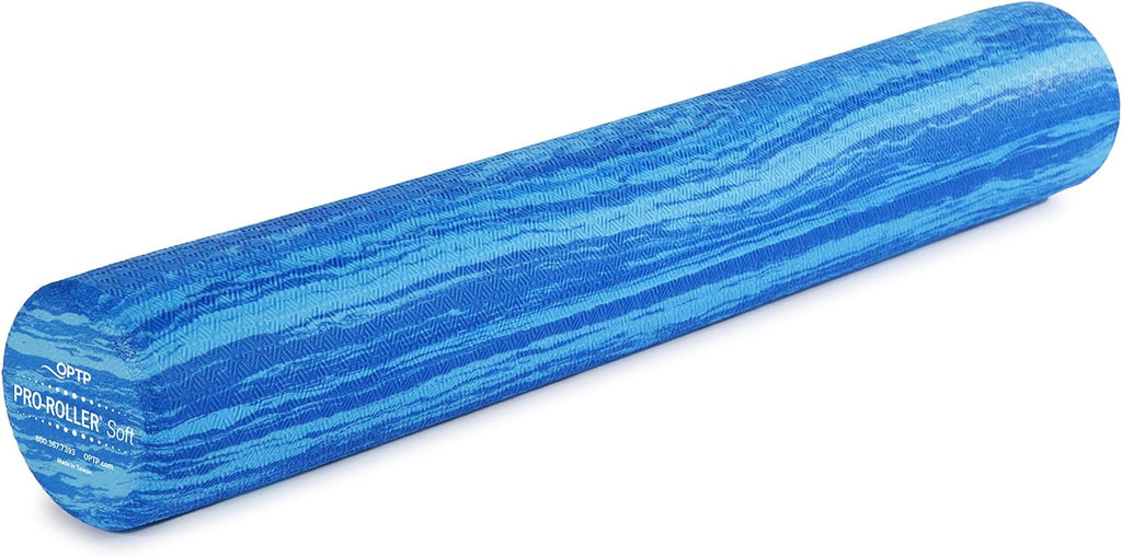 OPTP PRO-Roller - Rodillo de espuma de densidad suave, redondo, azul, 36" x 6"