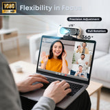 Shcngqio Cámara web HD 1080P con micrófono, cancelación de ruido, c...