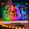 Tablero de dibujo LED de 17 pulgadas para niños, regalo de cumpleaños para