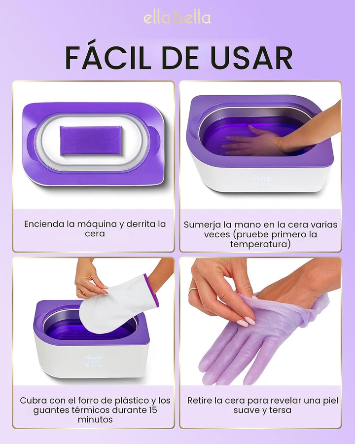 ELLA BELLA® Máquina de cera de parafina para manos y pies \u2022 Ca...