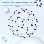 Kit de modelo molecular YCHOULEK, set de química molecular orgánica de 444 piezas, kit de modelo de elementos atómicos para lecciones de química, kit de construcción de estructuras moleculares, regalo