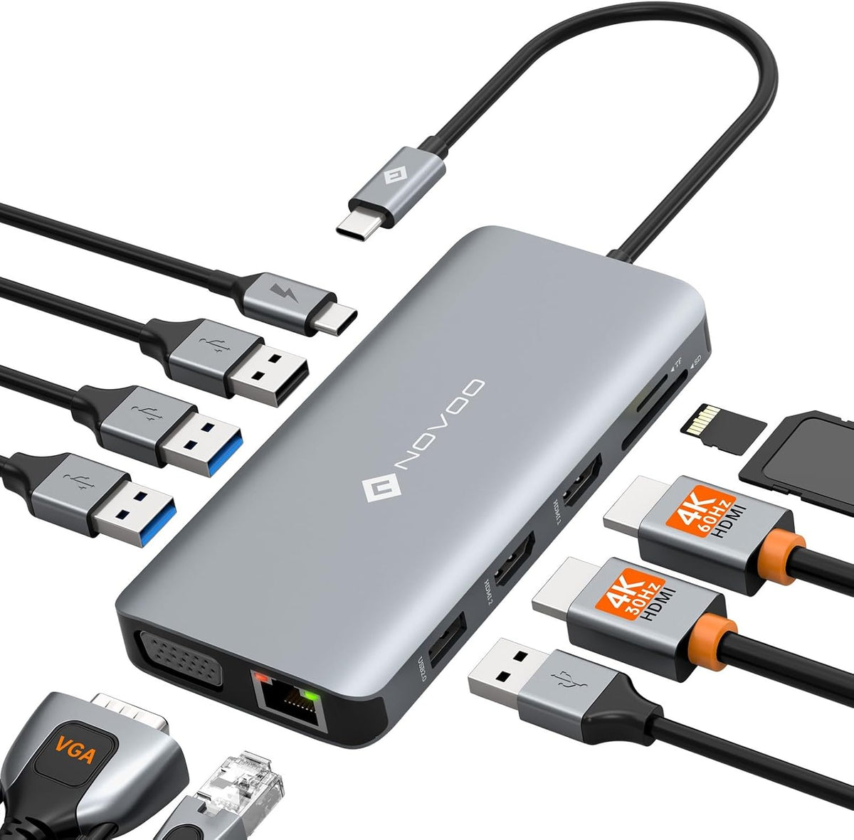 NOVOO, NHM11D-111S2, hub USB