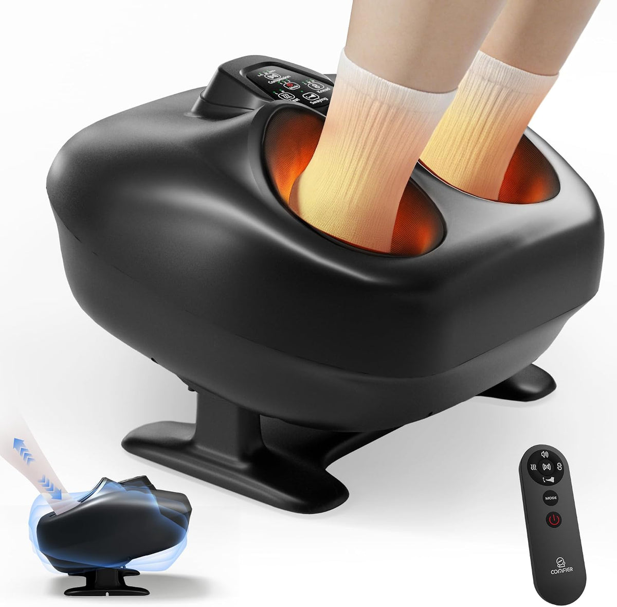 COMFIER Masajeador de pies Shiatsu con calor, balanceo de Ugrade 2026