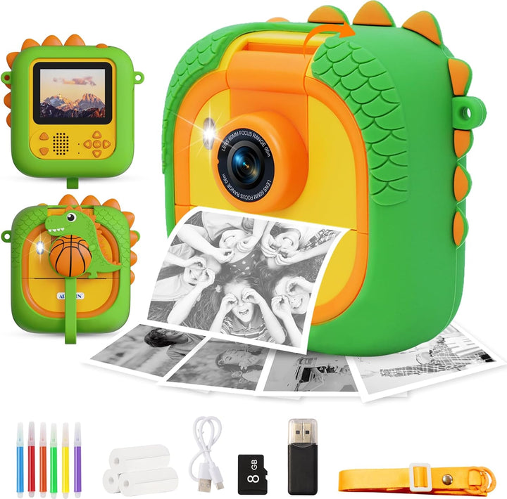 Cámara para niños con impresión instantánea para niñas y niños, 108...