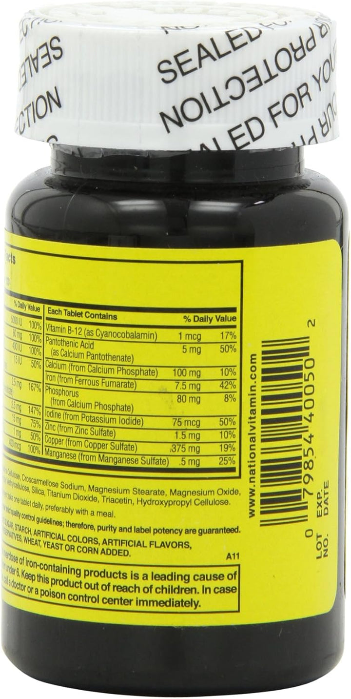 Nature's Blend NAT B MULTIVITAMINA & MIN TB, surtido, 100 unidades