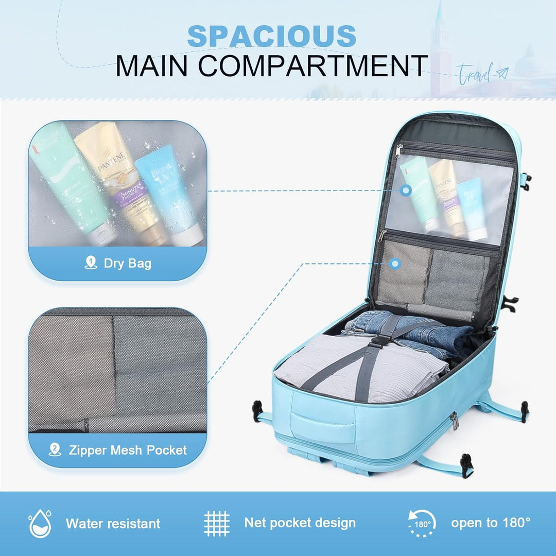 Maelstrom Mochila de viaje para mujeres y hombres, mochila para lap...