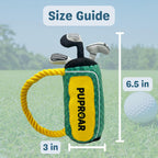 PUPROAR Colección Country Club - Paquete de regalo para perros, juguete de golf para perros y juguete de pickleball para perros con juguete chirriante, divertido y papel arrugado, juguetes divertidos