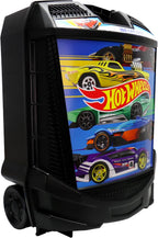 Hot Wheels - Caja de almacenamiento con ruedas con mango retráctil, para 100 automóviles, modelo: 20135