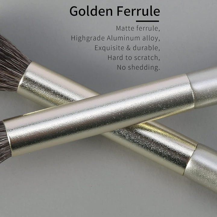 Pincel para Sombra de Ojos de Pelo Natural de Cabra, Pincel de Mezc...