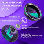 FETESNICE Yoyo profesional de mariposa Y26 - Yoyo giratorio de dedo de doble modo receptivo/no responde, para niños, adultos y jugadores de competencia | Yoyo profesional con 10 cuerdas + estuche y