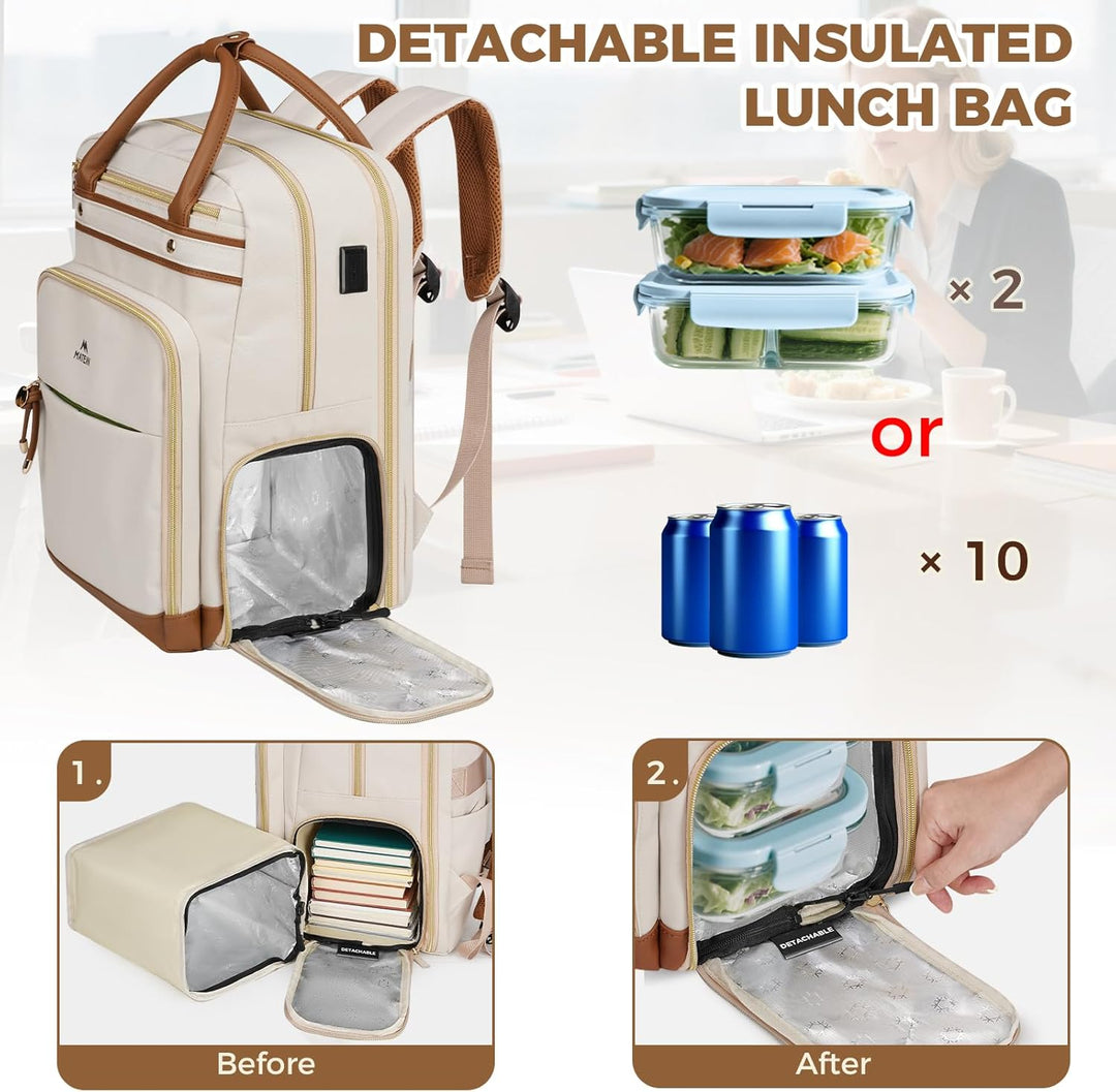 MATEIN Mochila de trabajo para profesores con compartimento para al...