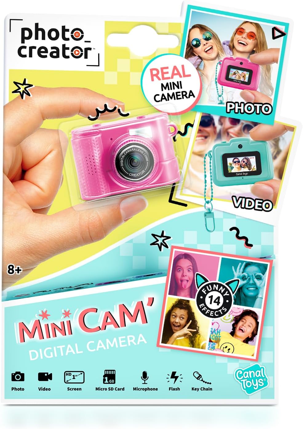 Cámara Digital Compacta Mini\u2019Cam Photo Creator - Rosa; Persona...