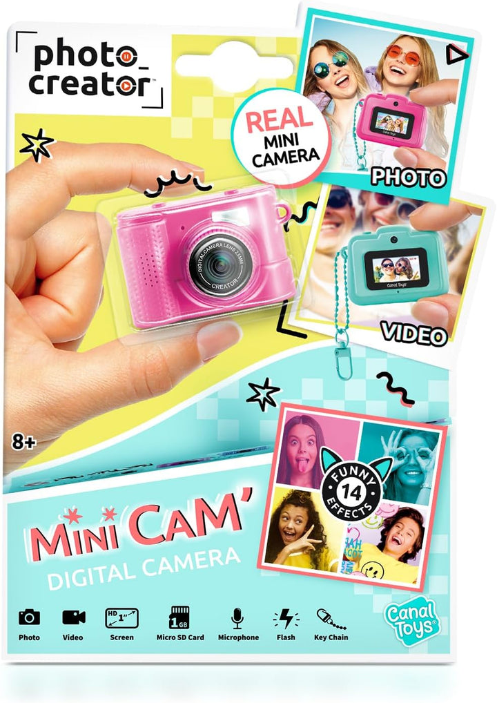 Cámara Digital Compacta Mini\u2019Cam Photo Creator - Rosa; Persona...