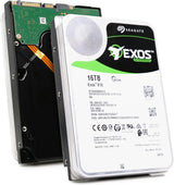 Seagate 16TB HDD Exos X16 7200 RPM 512e\/4Kn SATA 6Gb\/s 256MB cach...