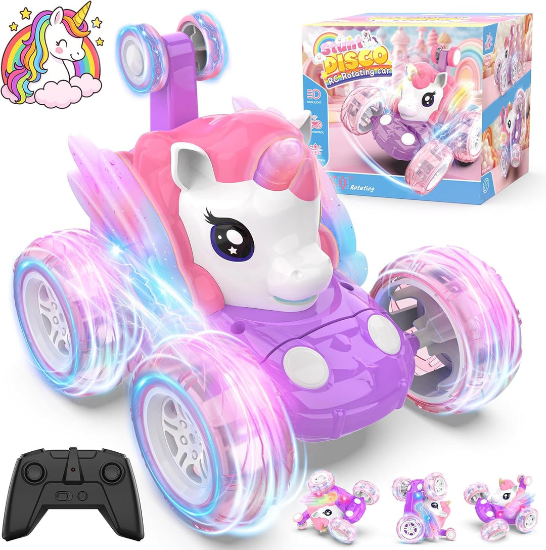 Mafbeanl Coche de Control Remoto de Acrobacias RC Carros con Rotaci...