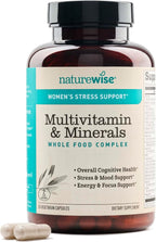 NatureWise Multivitamínico para mujeres + apoyo al estrés, Probióticos, 60 unidades (1 paquete)
