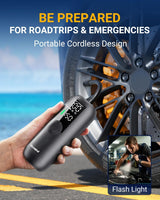Woowind Bomba de bicicleta Compresor de aire portátil, inflador de...