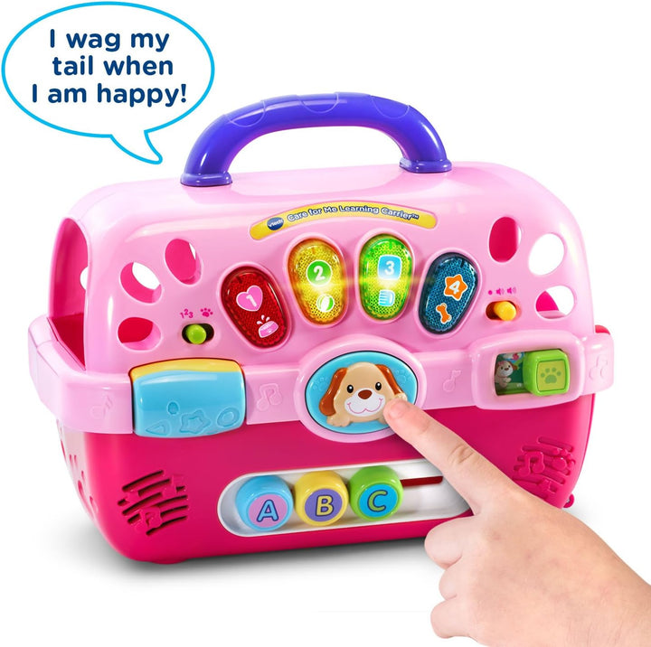 Portabebés de aprendizaje VTech Care for Me, color rosa