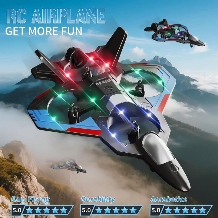 Tubokoro Aviones RC para Niños y Adultos, Juguetes de Avión Jet Hel...