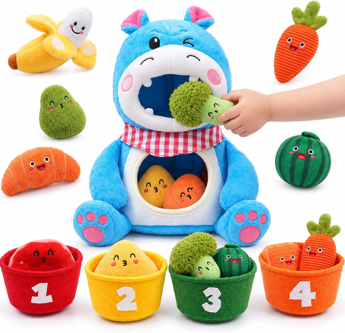 Juguetes sensoriales para bebés de 6 a 12 meses Montessori Alimentación y