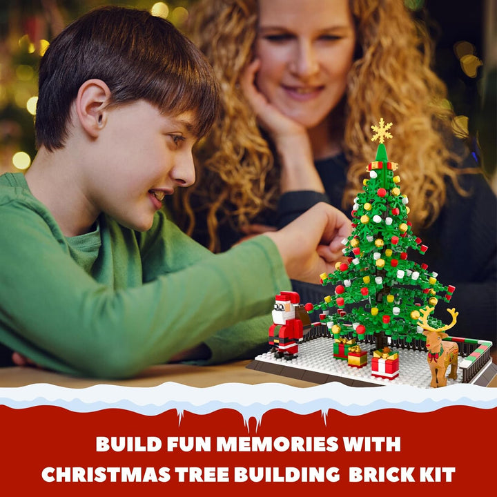 Juego de construcción de árbol de Navidad figuras de Papá