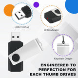Memoria USB de 8 GB, paquete de 10 unidades de memoria USB a granel...