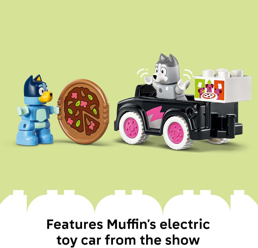 LEGO DUPLO Bluey Pizza Girls with Muffin and Bluey - Learning and B...
