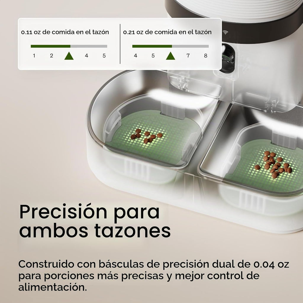 PETLIBRO Alimentador automático para gatos 2 gatos, registro de admisión de